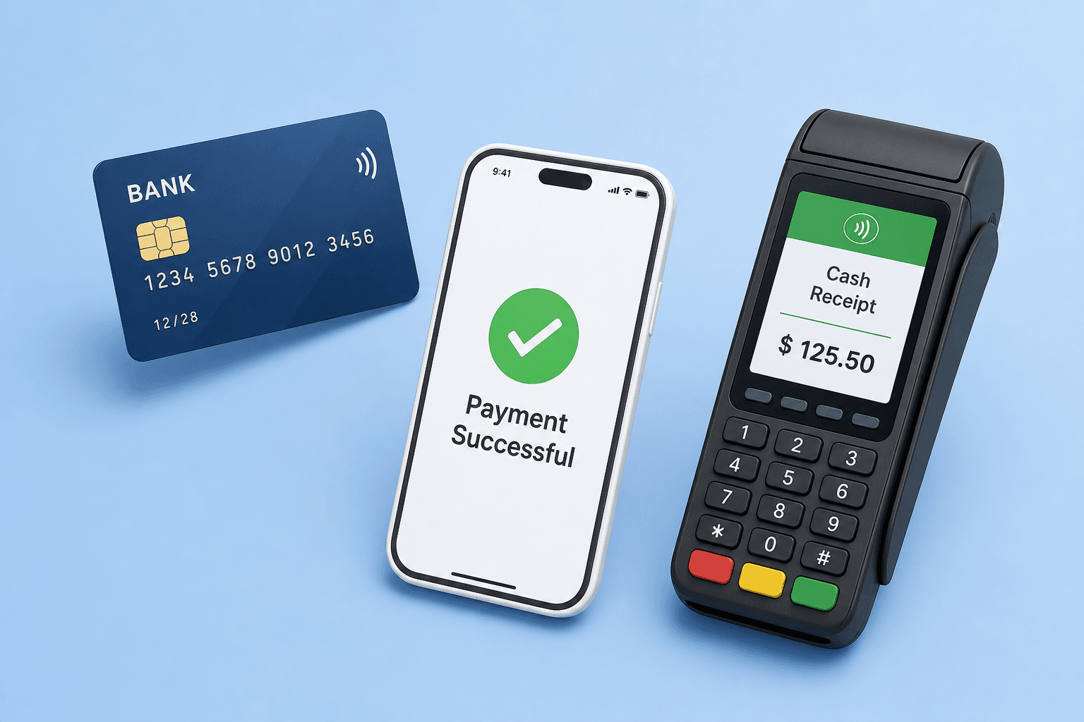 Écran de confirmation de paiement réussi